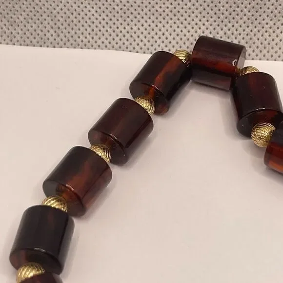 Rare vintage crown TRIFARI Bakelite choker necklace - Picture 5 of 14